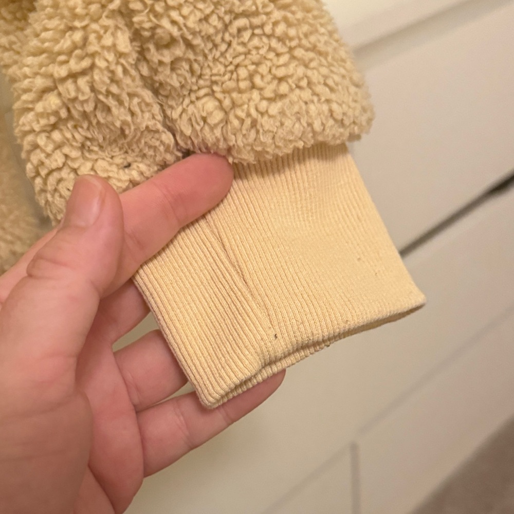 Women's Tan Teddy Jacket - Picture 9 of 13